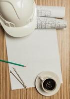 Set of architect tools photo