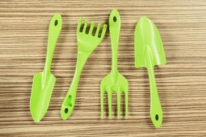 composition of garden tools photo