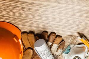 Set of architect tools photo