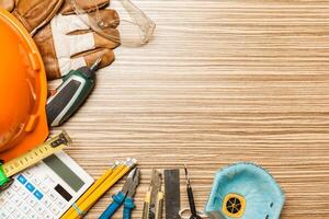 Set of architect tools photo