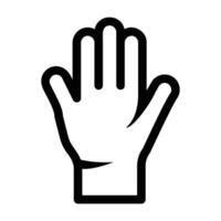 Hand Icon for Gesture Representation vector