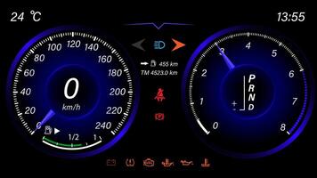 Speedometer speed car auto dashboard design. Speed meter . vector
