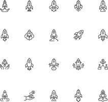 Business Startup - Thin line icon set. Pixel perfect. Editable stroke. For Mobile and Web. The set contains icon vector