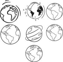 world map icon or symbol vector