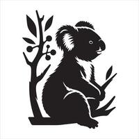 Koala captures the allure of the monochromatic logotype vector