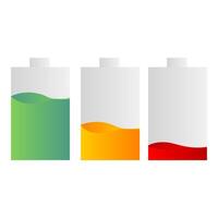 The battery charge level is set. Technologies. illustration vector