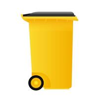 garbage can, promoting waste separation and environmental responsibility. illustration vector