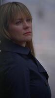A Mysterious Woman in an Urban Setting Captured in a Beautiful Soft Focus Technique video