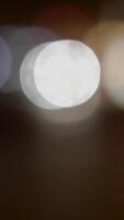 An artistic portrayal of abstract night lights featuring a smooth and soft bokeh effect video