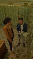 Exploring a Historic Vault Engaging in a Business Meeting within a Secure Environment video