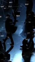 Silhouettes Representing People in a Complex, DataDriven and Technological World video