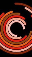Abstract Circular Wave Patterns that Embrace Earthy Tones and Rich Color Variations video