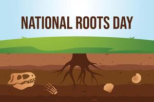 National Roots Day design template good for celebration usage. National Roots Day design. flat design. eps 10. vector