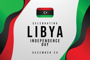 Libya Independence Day design template good for celebration usage. Libya Independence Day design. flat design. esp 10. vector