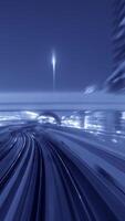 Futuristic Urban Metropolis An Abstract Representation of Dynamic Train Motion and Energy video
