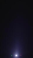 The Beautiful and Illuminated Night Sky Showcasing a Vibrant and Bright Light Source video