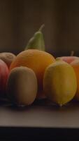 A Beautiful and Vibrant Assortment of Fresh, Colorful Fruits Arranged on a Table video