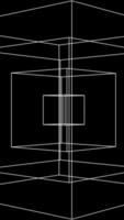 Geometric Lines Construction within Abstract 3D Space in Contemporary Artistic Design video