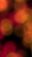 a artístico representação do abstrato bokeh luzes exibindo caloroso e convidativo tons video