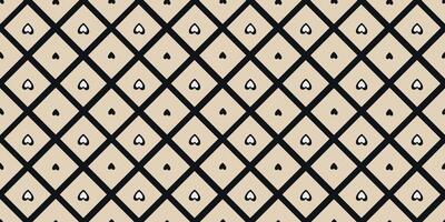 Chic Seamless Hearts. Modern Geometric Patterns for Stylish Fabrics and Vibrant Wallpapers vector