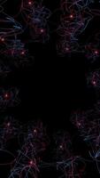 Abstract representation of network connections displayed on a dark and intriguing background video