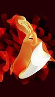 An Abstract Floral Design with Radiant Colors and Flowing Shapes that captivates viewers video