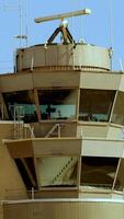 The modern Air Traffic Control Tower with advanced radar ensures safe and efficient sky operations video