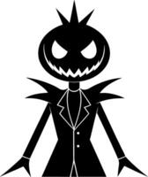 pumpkin king character icon vector