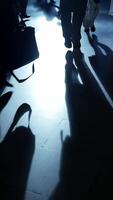 Dynamic Shadows of People in Motion Capture the Energy and Interaction of an Urban Gathering video