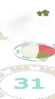 An Abstract Geometric Design That Features Various Shapes and Numbers in Its Composition video