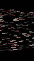 Dynamic Word Stream Background Design that captivates viewers, offering a vivid visual experience video