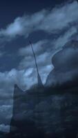 The Mysterious Tower is shrouded in Dark Clouds, creating an air of intrigue and mystery video