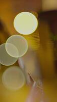 Beautiful Abstract Bokeh Lights Depicted in Warm Tones Creating a Dreamy Atmosphere video
