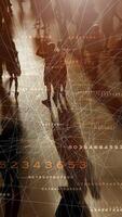 Exploring Dynamic Data Flow Representations Featuring Human Silhouettes Captured in Motion video