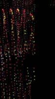 A Captivating Vibrant LED Light Display Against a Dark and Mysterious Background video