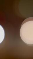 Soft Focus Bokeh Circles in Beautiful, Warm Tones Creating an Inviting Atmosphere video
