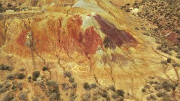 Aerial view of the Mazarron mines. video
