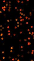 Warm and Inviting Abstract Bokeh Lights Set Against a Black Background for Stunning Visuals video