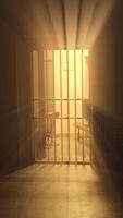 Light Breaking Through the Bars of a Prison, Symbolizing the Glow of Hope and Freedom beyond video