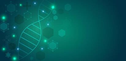 Medical technology background green editable vector
