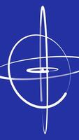 An Abstract Geometric Design Featuring a Blue Background Accompanied by Elegant White Lines video