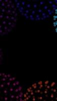 A Stunning Display of Colorful Bokeh Lights Against a Dark Background Creating Depth and Atmosphere video