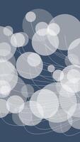 Abstract representation of circles presented on a captivating blue background for visual appeal video