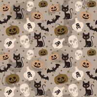 Abstract halloween pattern design background. . vector