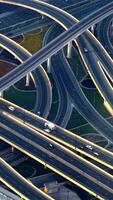 A Stunning Aerial View of a Dynamic and Complex Highway Interchange Design and Layout video