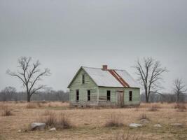 An old house in the middle of nowhere photo