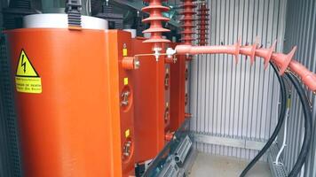 Inverter to transformer direct current into alternating. Alternative source of electricity. video