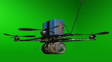 A drone with a camera attached to it photo