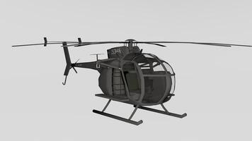 A 3d model of a helicopter with a propeller photo