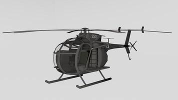 A 3d model of a helicopter with a propeller photo
